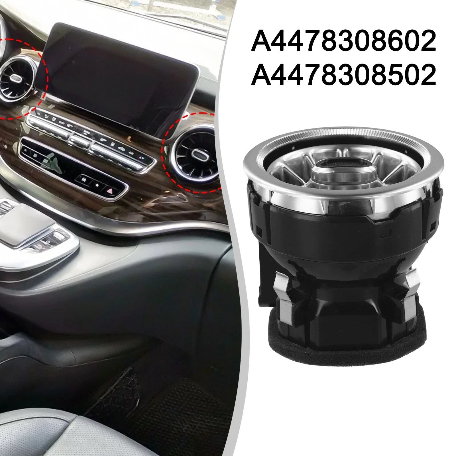 Dashboard Air Conditioning Outlet for Benz V Class W447 (2015–2023)