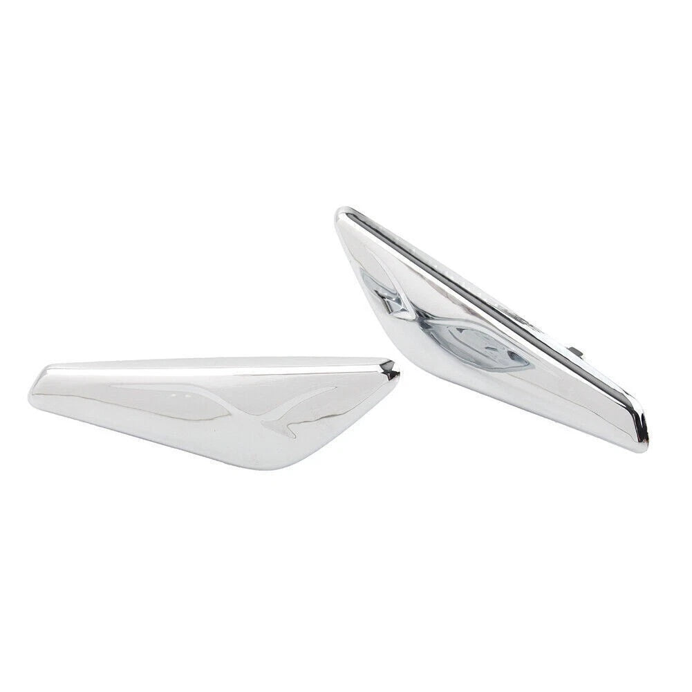Set of 2 Chrome Front Side Fender Finishers for BMW X3 F25 (2009–2017) 51117338569