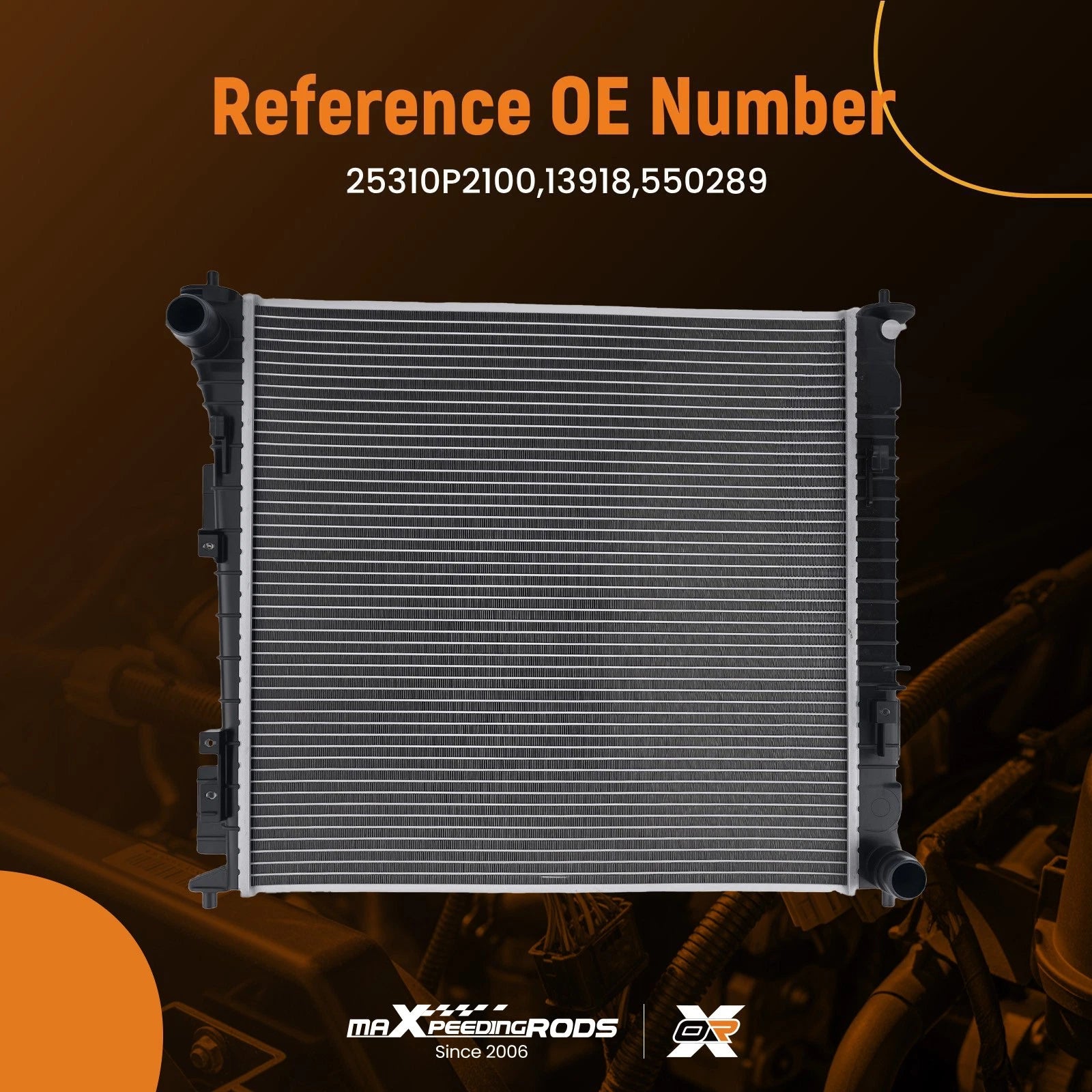 Radiator for Hyundai Santa Fe (2021–2023) 25310P2100 Aluminum