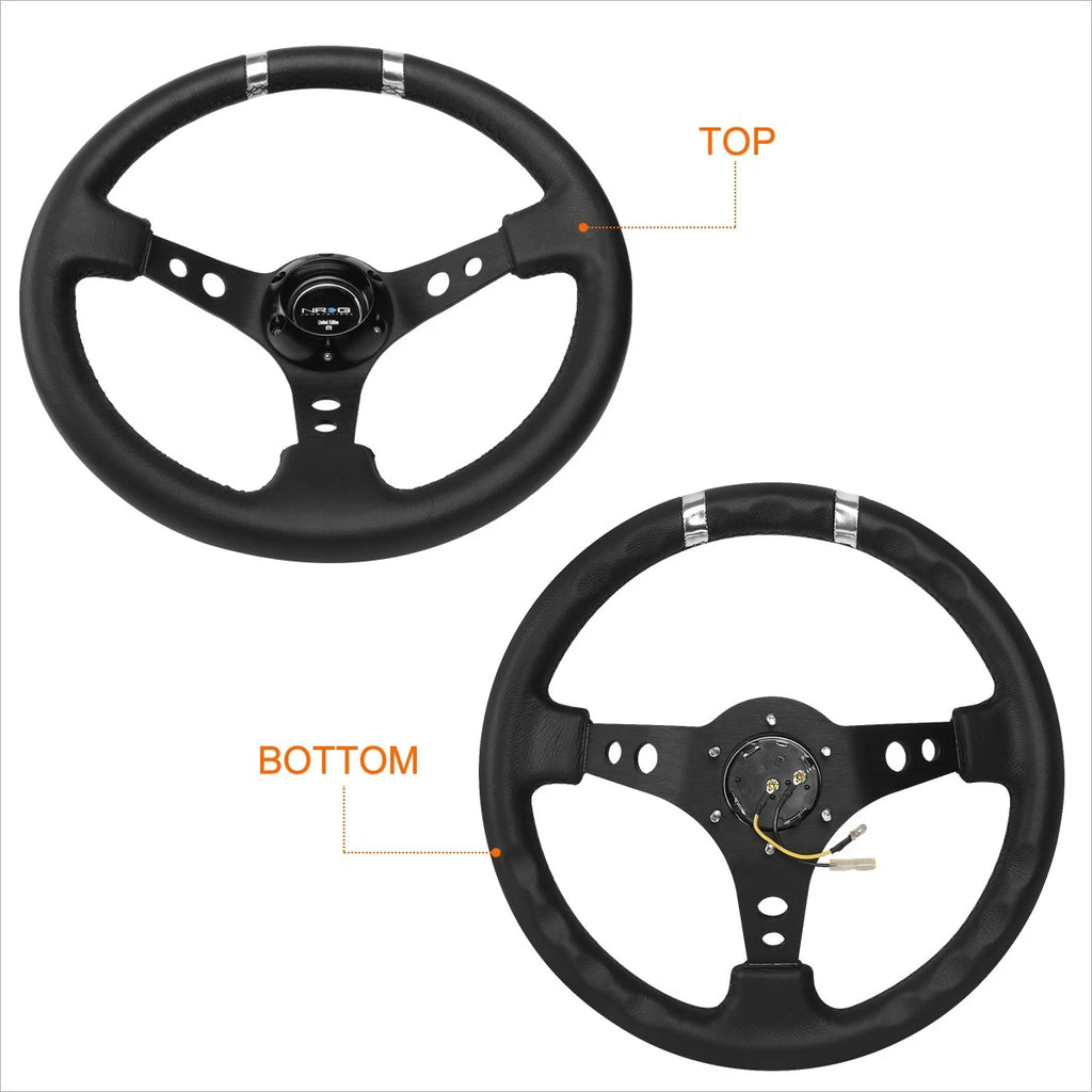 NRG RST-016R-SL 350mm Steering Wheel for Racing Hub Adaptors (Fits 6x70mm)