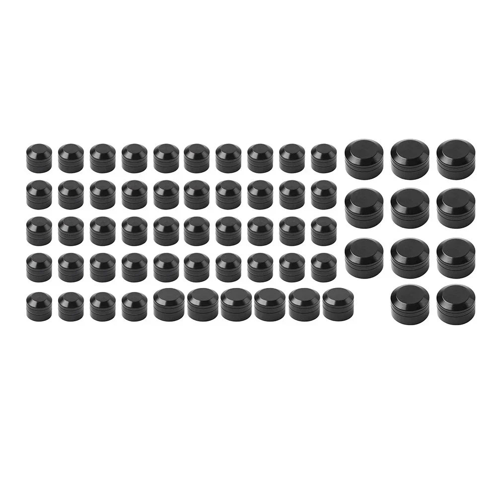 Engine Bolt Caps Cover Kit  Black for Harley Twin Cam Road Glide (1999-2006)