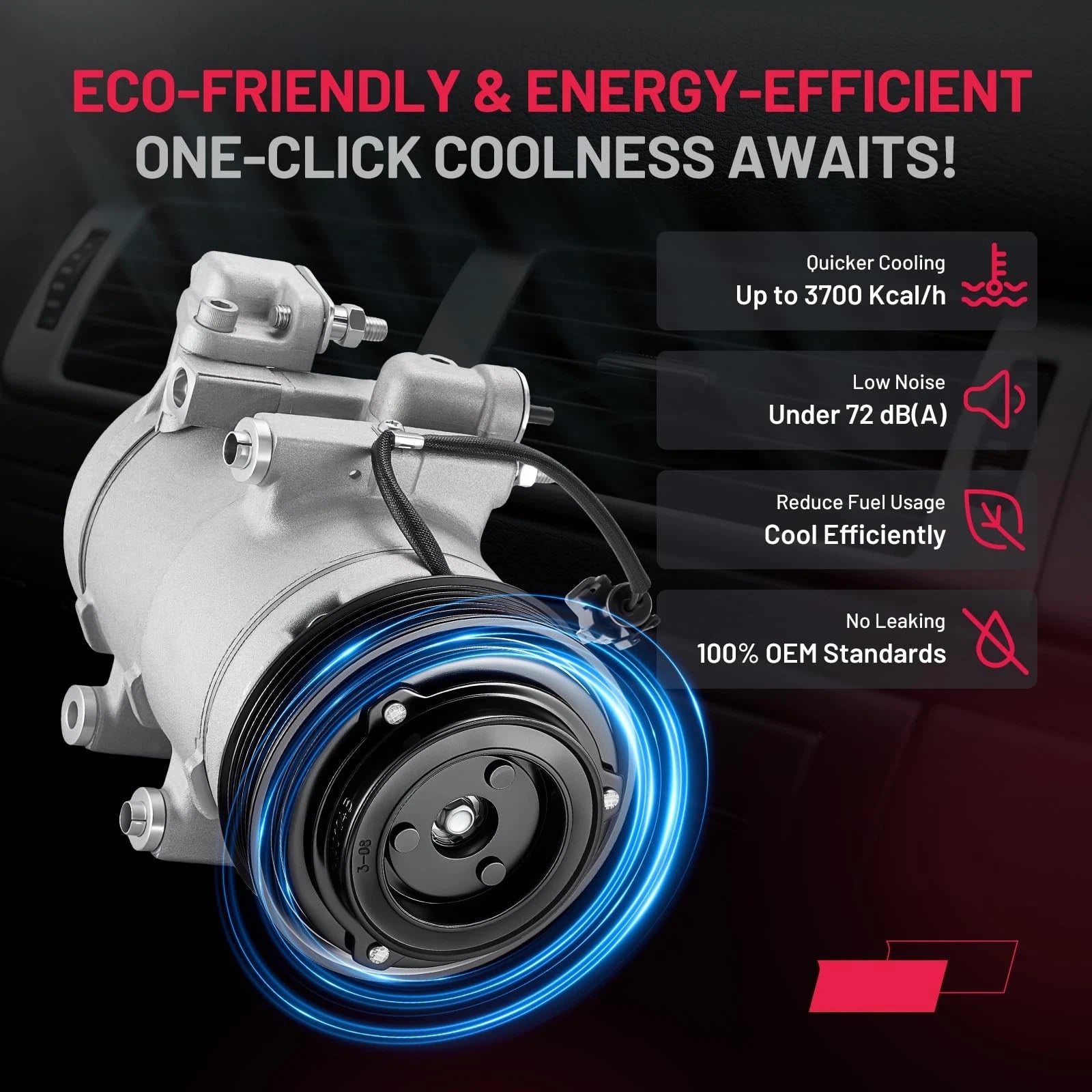 A/C Compressor for Ford Escape 2005-2007, Mercury Mariner, Mazda Tribute