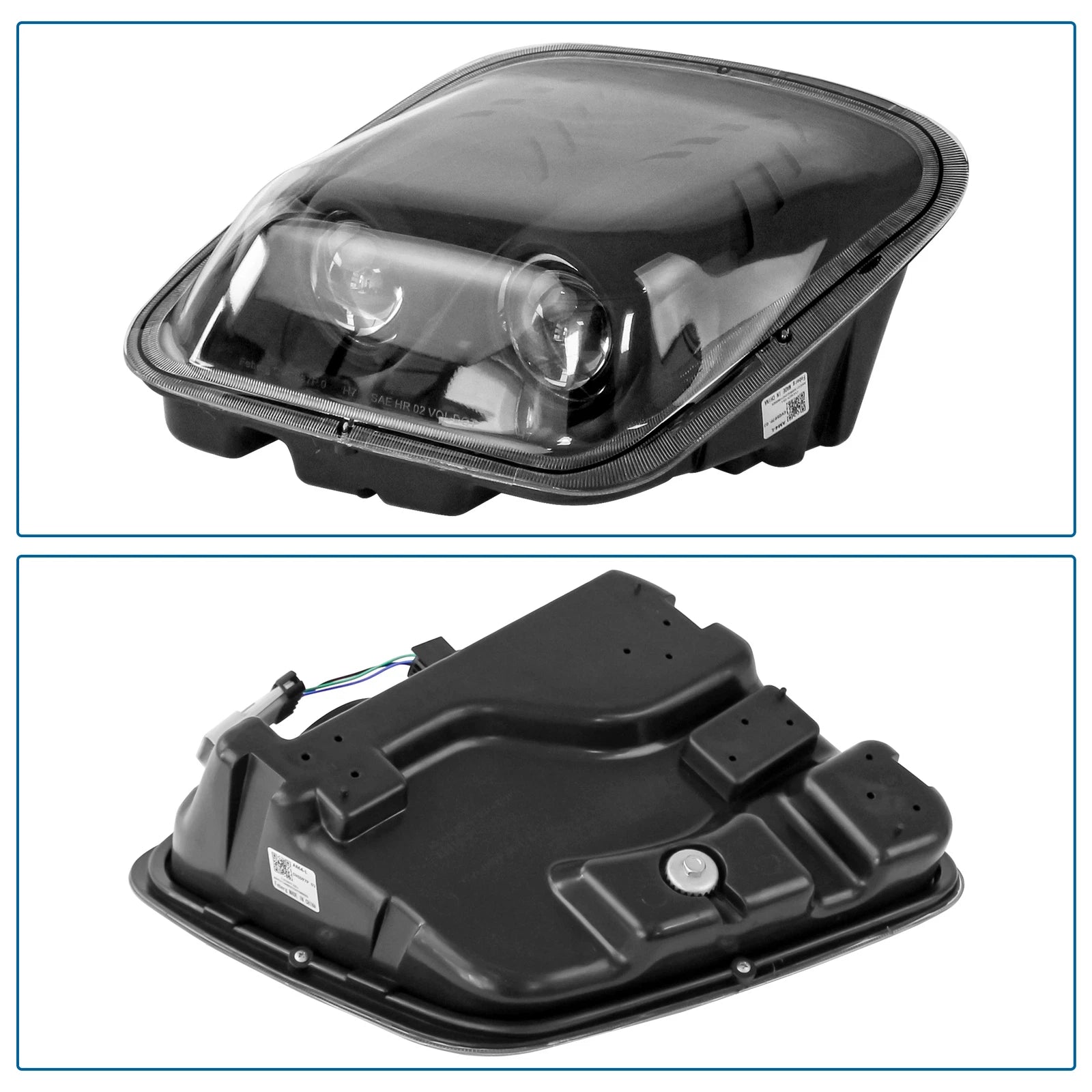 Replacement Projector Headlights for Chevy Corvette (1997–2004) Matte Black