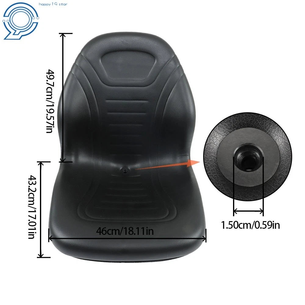 Black Bucket Seat for John Deere Skid Steer (240-332, 7775)