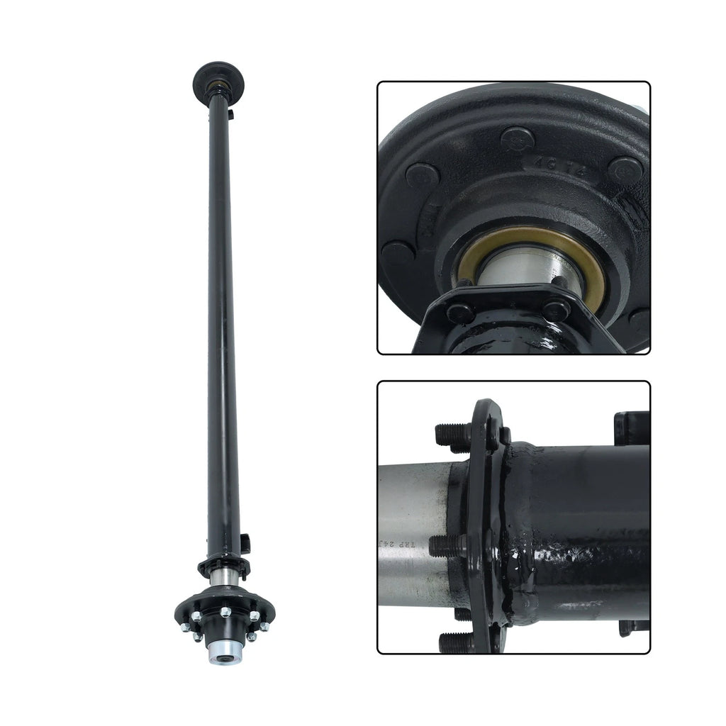 7000lbs Trailer Axle for 8 Lug Trucks (89" Hub Face, 74" Spring Center)
