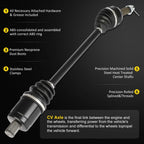 2X Rear CV Axles for Polaris RZR 4/S/S4 900 1000