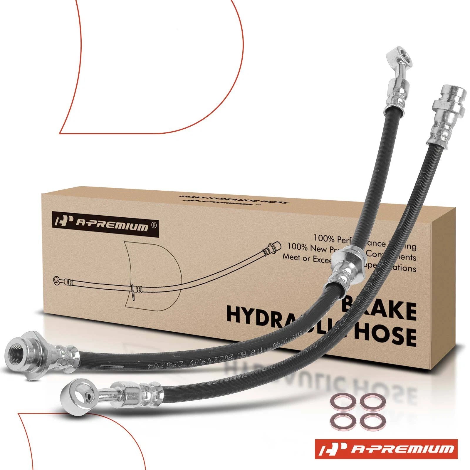 2X Rear Brake Hydraulic Hose for Kia Sportage (2005–2010) Hyundai Tucson