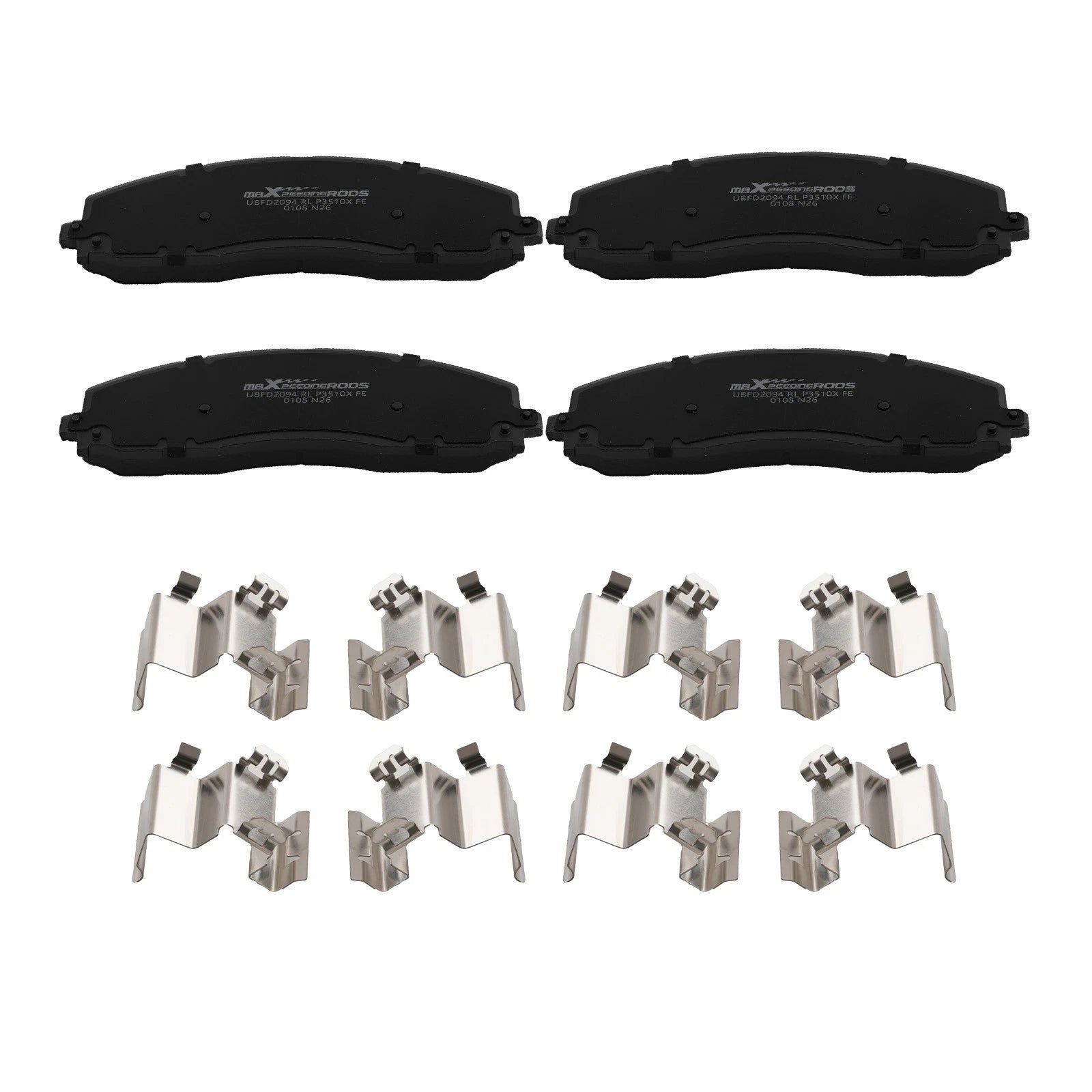 Front Brake Pads Kit for Ford F-250 F-350 F-450 Super Duty (2013–2016) D1680 P1680