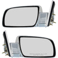 Set of 2 Chrome Manual Mirrors for Blazer C/K Pickup Tahoe Suburban