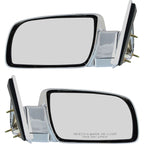 Set of 2 Chrome Manual Mirrors for Blazer C/K Pickup Tahoe Suburban