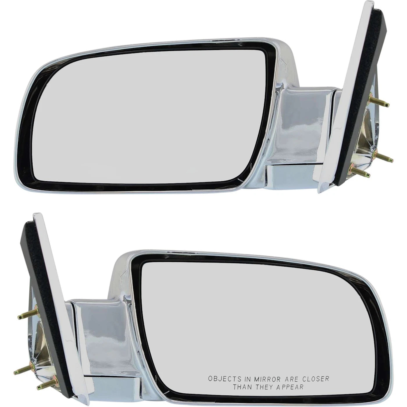 Set of 2 Chrome Manual Mirrors for Blazer C/K Pickup Tahoe Suburban