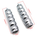 Chrome Bubble Spike Hand Grips for Harley Davidson XL (1996–2003)