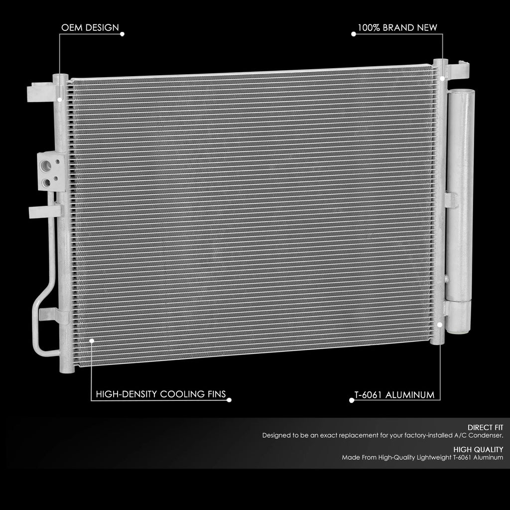 A/C Condenser for BMW X3 28I (2011–2012) OE Style Aluminum Replacement