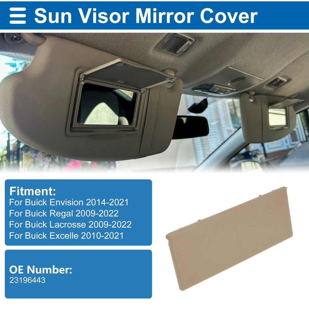 Sun Visor Mirror Cover for Buick Envision (2014–2021) No. 23196443 Yellow