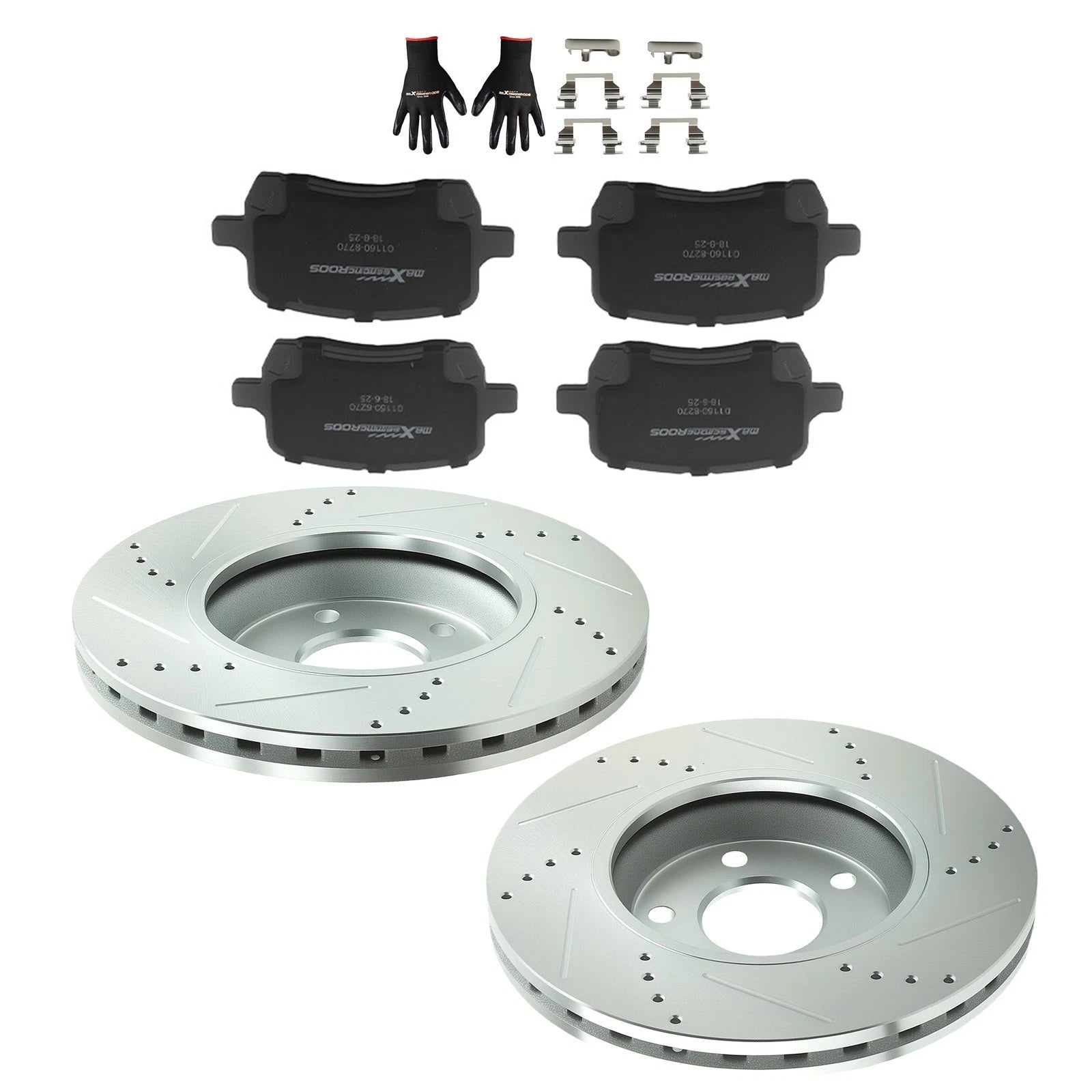 Front Disc Brake Rotors and Brake Pads Set for Pontiac G6 (2008–2010)