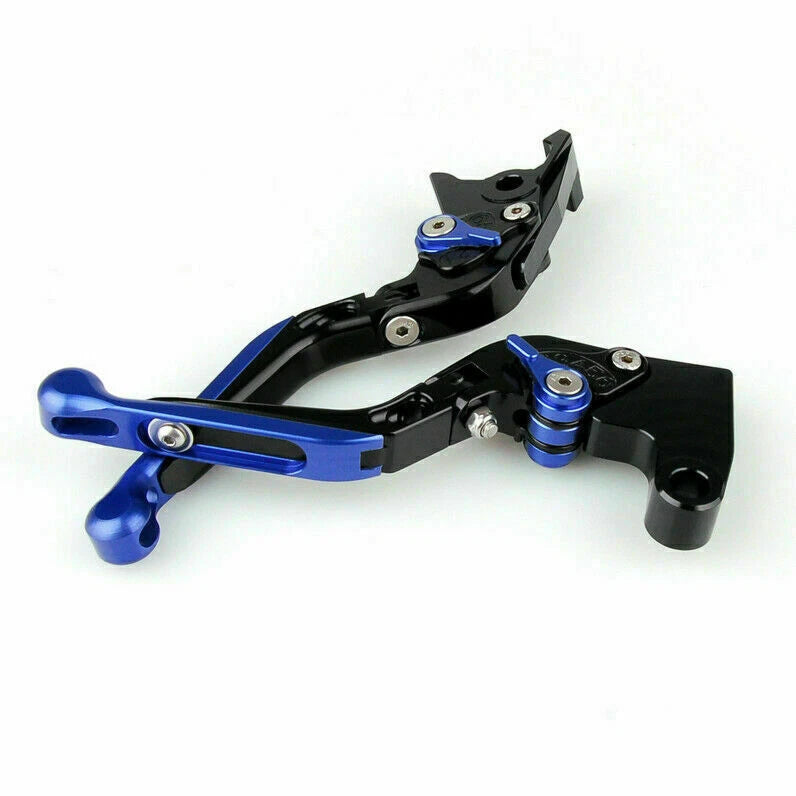 Adjustable Folding Brake Clutch Levers for Honda CBR929RR (2000–2001) Blue T9