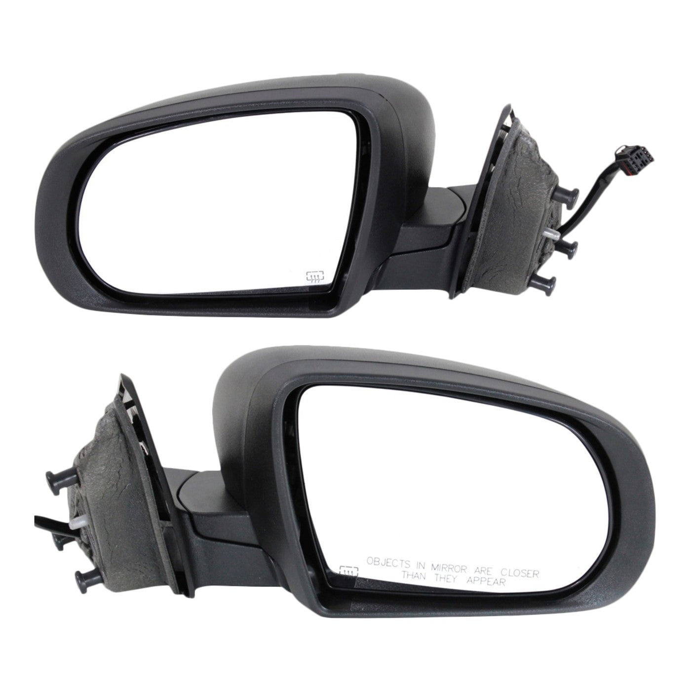 Power Mirror Set for Jeep Cherokee (2014–2018) Heated Textured Black