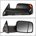 Set of 2 Power Heated LED Smoked Towing Mirrors for Dodge Ram (2009–2012)