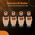 Set of 4 Fuel Injectors for Mitsubishi Eclipse 2.4L (2000–2005) MR507252 4 Hole