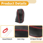 1 Pc Gear Shift Knob Cover for Nissan Altima (2019–2024) Pebbled Black Red