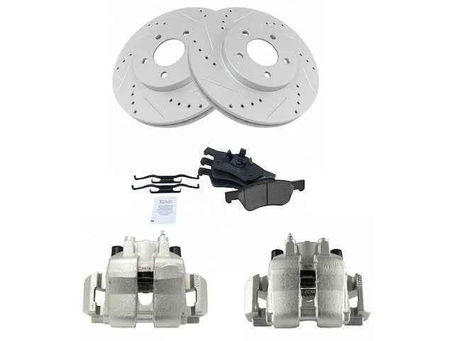 Front Brake Pad Rotor Caliper Set for Mazda Tribute (2001–2007) PJ984KN
