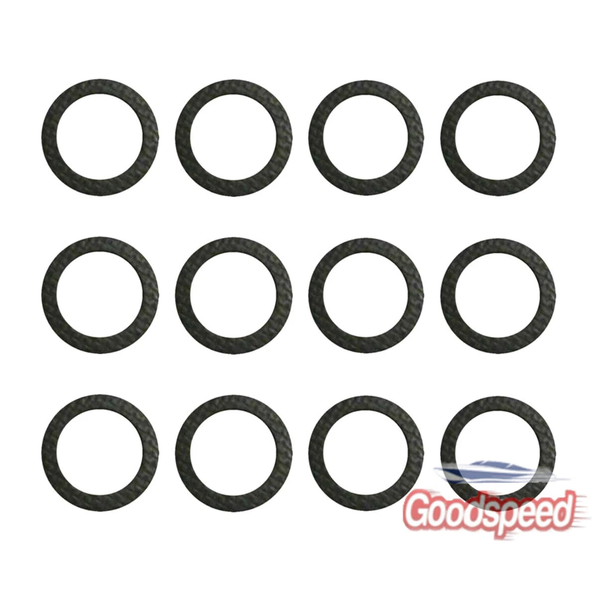 12pc Lower Gearcase Drain Seal Gasket for Mercury Alpha (OEM 12-19183, 18-2945)