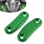 Mirror Block Off Base Plates for Kawasaki ZX-10R (2011–2015)