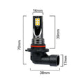 2X 9006 HB4 3000K Golden Yellow 108W LED Fog Lights for Driving Bulbs
