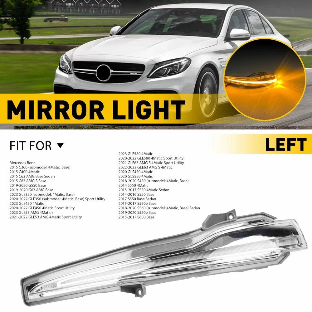 Left Mirror Turn Signal Puddle Light for Mercedes Benz C300 C400 C63 GLE350 (2015–2020)