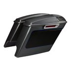 5" Hard Saddlebags for Harley Touring (2014–2023) Gauntlet Gray Metallic/Vivid Black