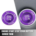 Engine Push Start Stop Button Cover Kit for Dodge Charger Challenger (2015-2023)