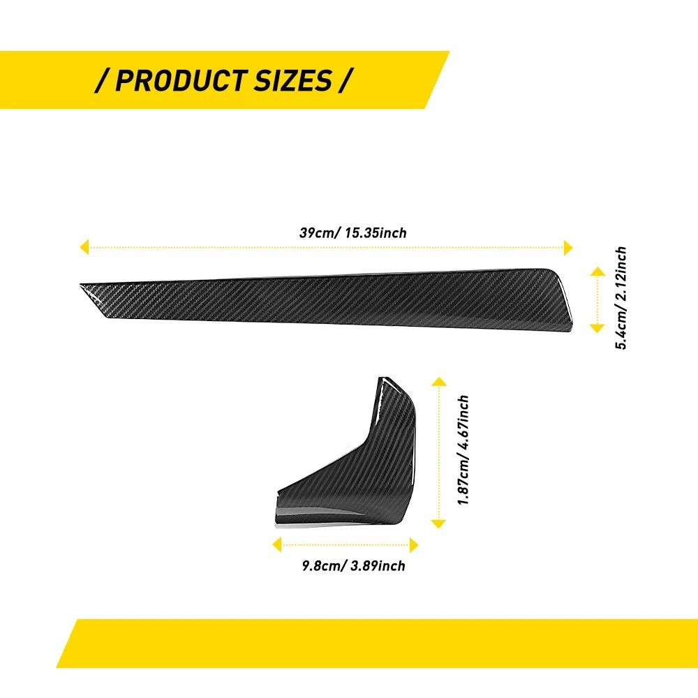 Set of 4 Carbon Fiber Interior Trim Covers for BMW 330i 430i (2020–2022)