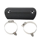 Exhaust Middle Pipe Heat Shield Cover for Motorcycle Muffler Protector Carbon