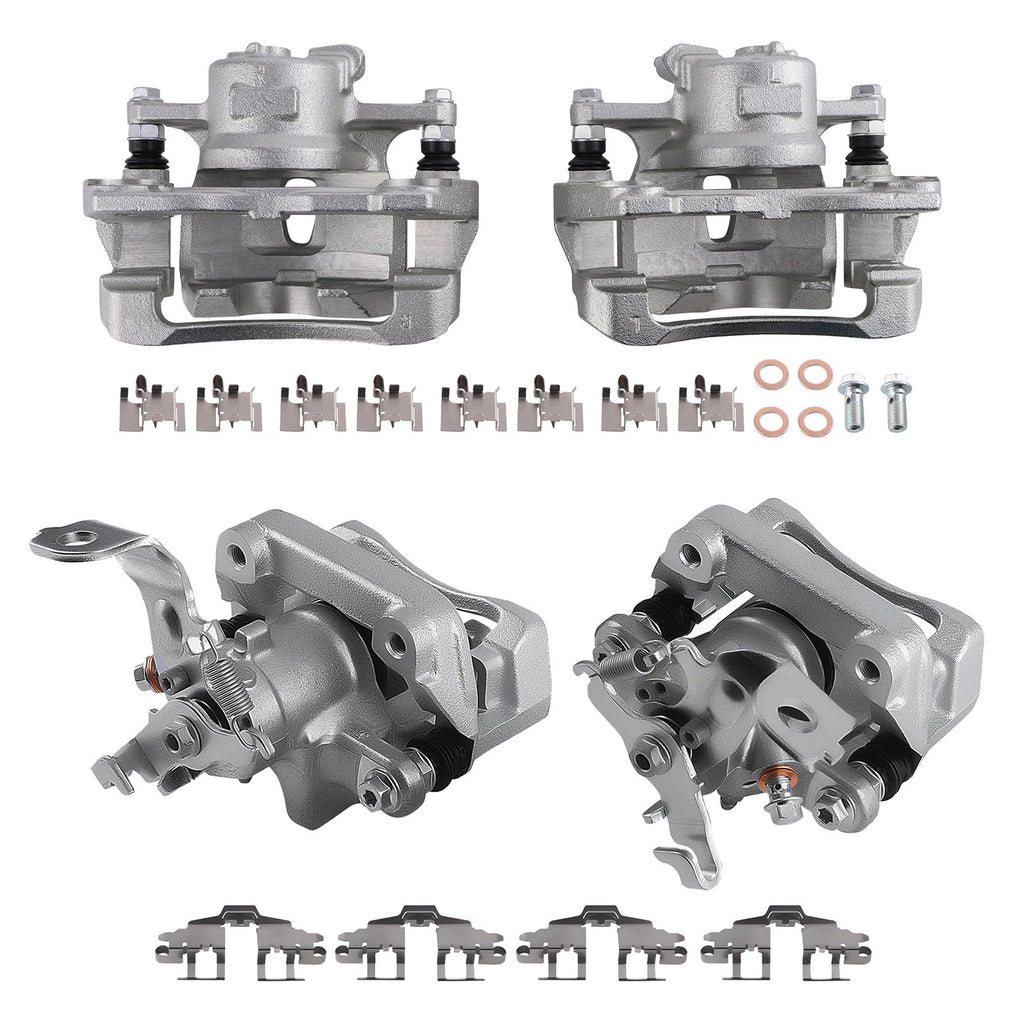 4X Brake Caliper Assembly for Toyota Corolla, Pontiac Vibe (2003–2008) 19-B3797 19-B3798