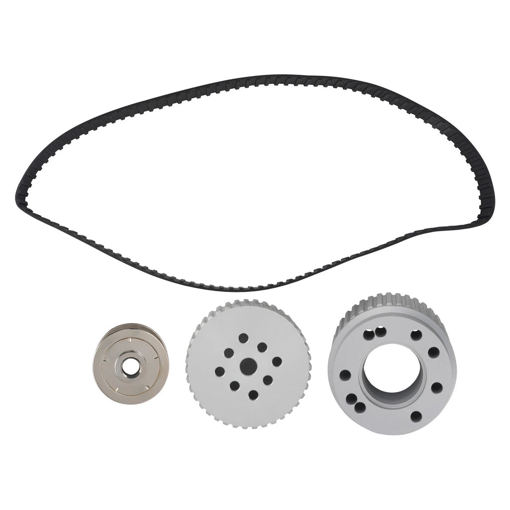 Billet Aluminum Gilmer Belt Drive Pulley Kit for Chevy SBC 283 305 327 350 (1960–1995)