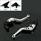 Short Brake Clutch Levers for Yamaha YZF R1 R6 FZ1 R6S (2000–2023) Silver T9