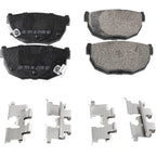 Set of 4 Ceramic Brake Pads for Nissan 240SX (1989–1996)