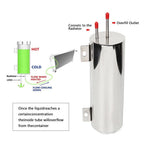 3" X 10" Polished Stainless Steel Radiator Coolant Overflow Tank