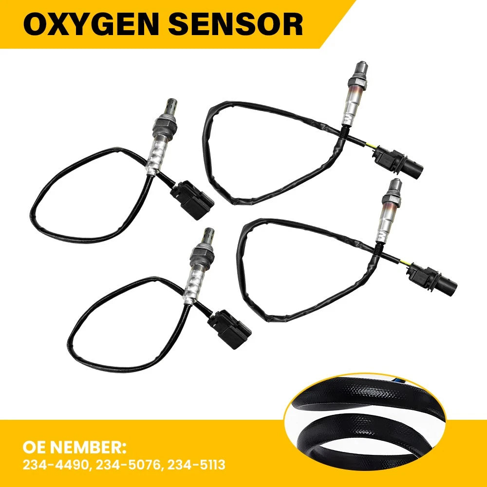 Set of 4 Oxygen Sensors for Ford F150 V6 3.5L Turbo (2011–2014)