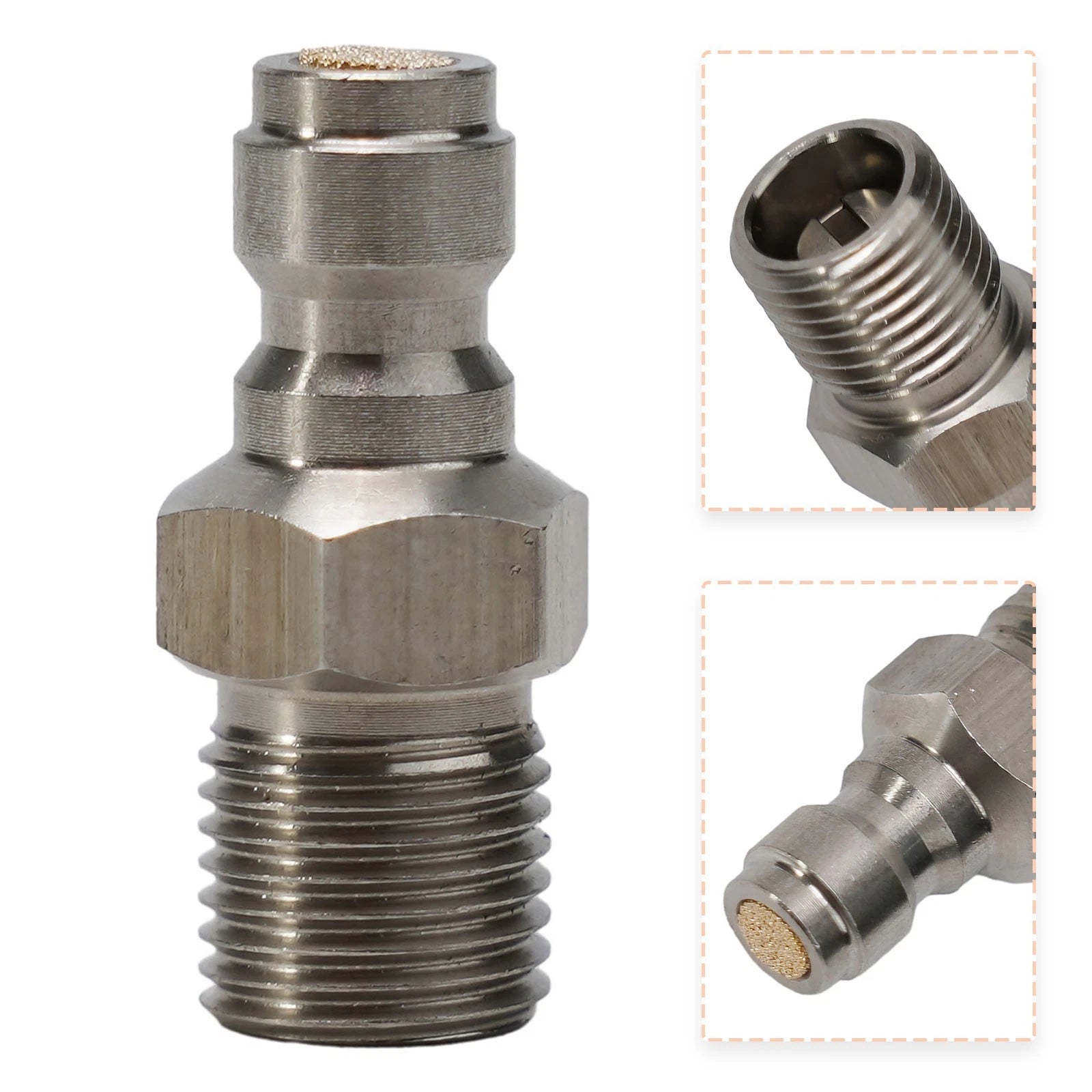High Pressure Hose Connector 8MM Male Thread for SCBA Tanks