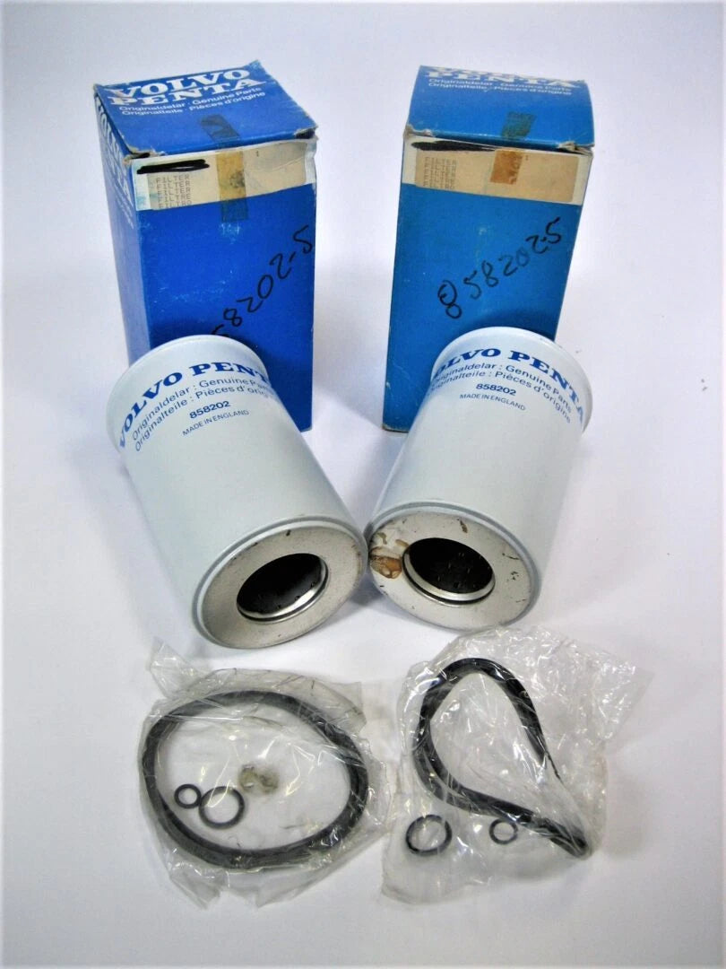 2X Fuel Filters for Volvo Penta D/MD Series Diesel Engine (OEM 858202)