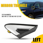 Left Driver Side Mirror Corner Fender Molding for Hyundai Santa Fe (2019–2023)
