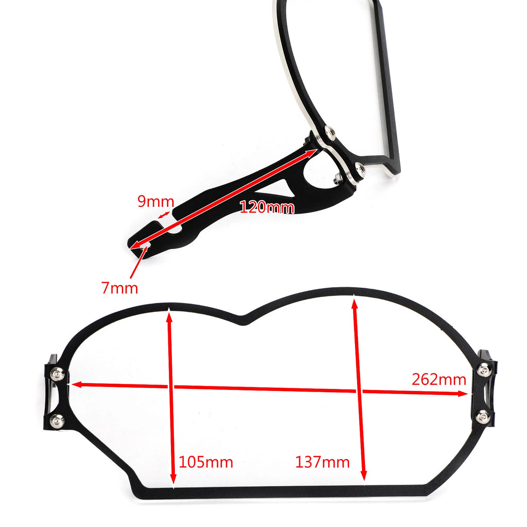 Transparent Headlight Guard Protector Cover for BMW R 1200 GS/ADV (2004–2012) T9