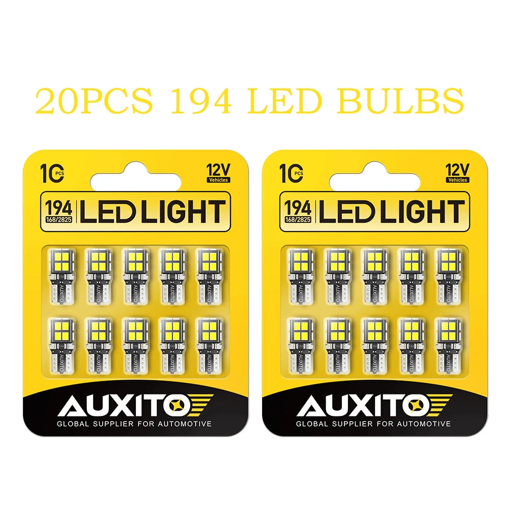 20x T10 LED White License Plate Light Bulb for Various Models (YYYY–YYYY)