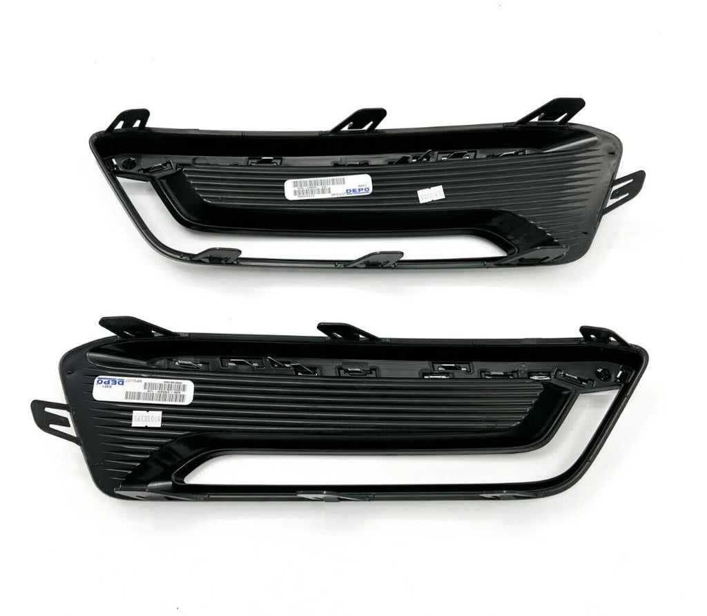 Front Driving Fog Light Lamp Bezels Covers Left Right for Chevy Impala (2014–2019)