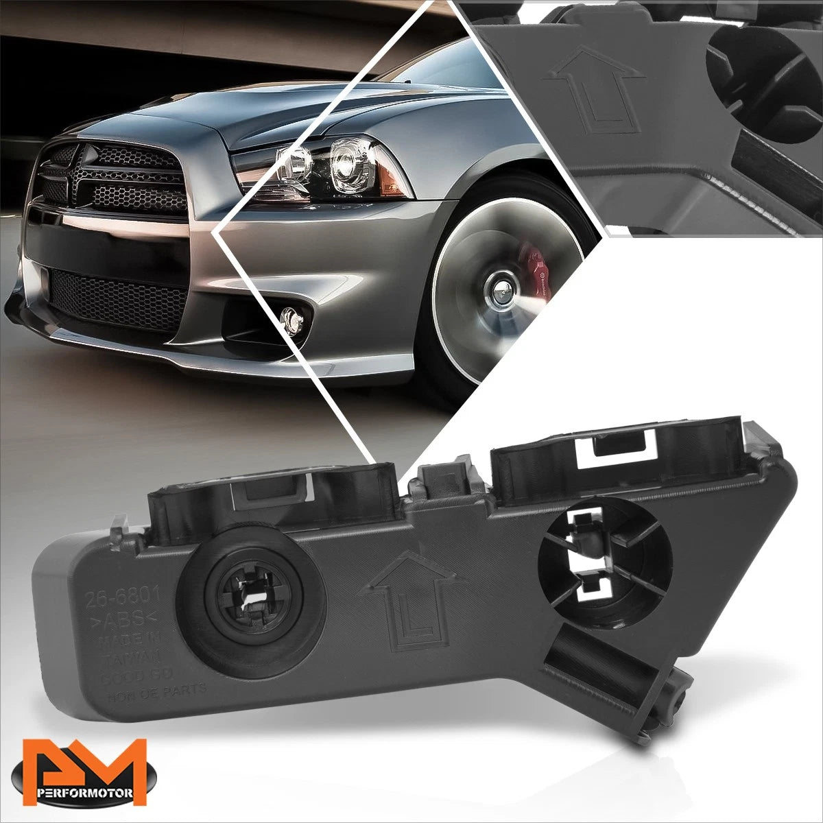 Bumper Cover Support Mounting Bracket for Dodge Charger (2011–2014)