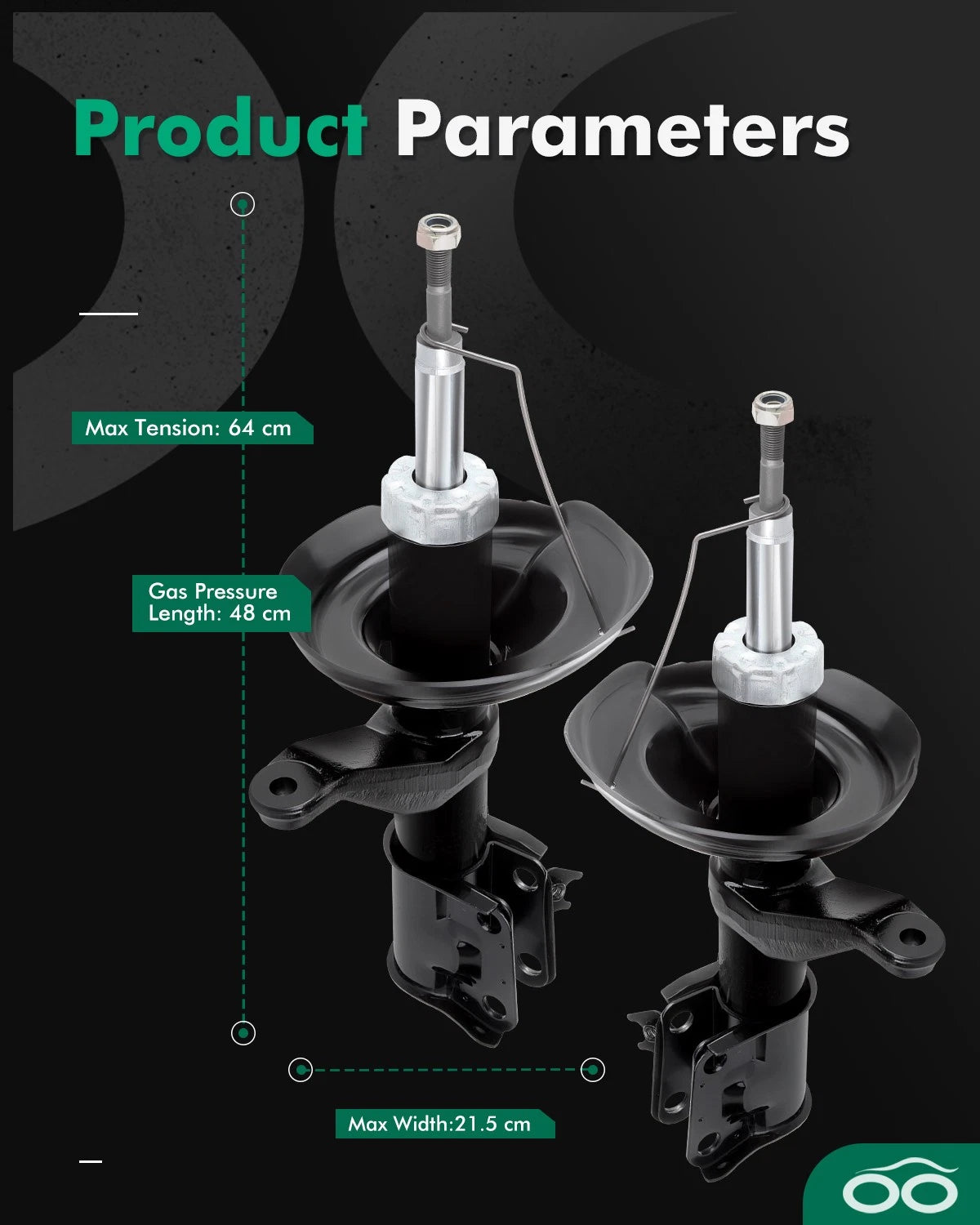 Front Shocks Struts Pair for Honda Element (2003–2006)