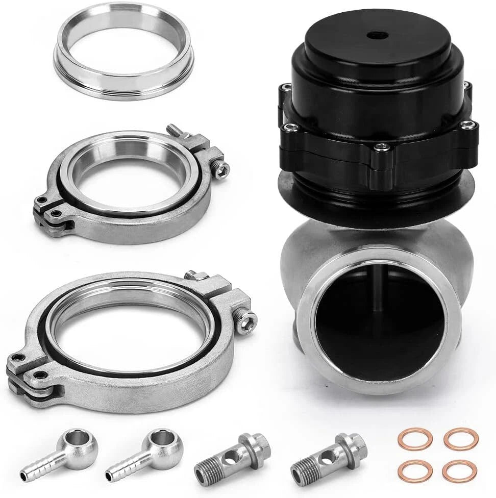 60MM V-Band Flange Clamp Wastegate for Universal Applications (10 & 18 PSI)