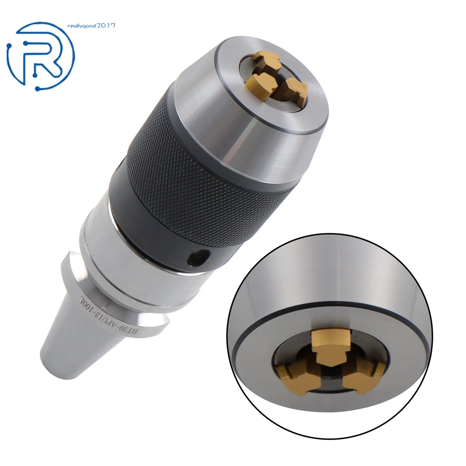 Keyless Drill Chuck for BT30 Spindle (1/32" - 1/2")