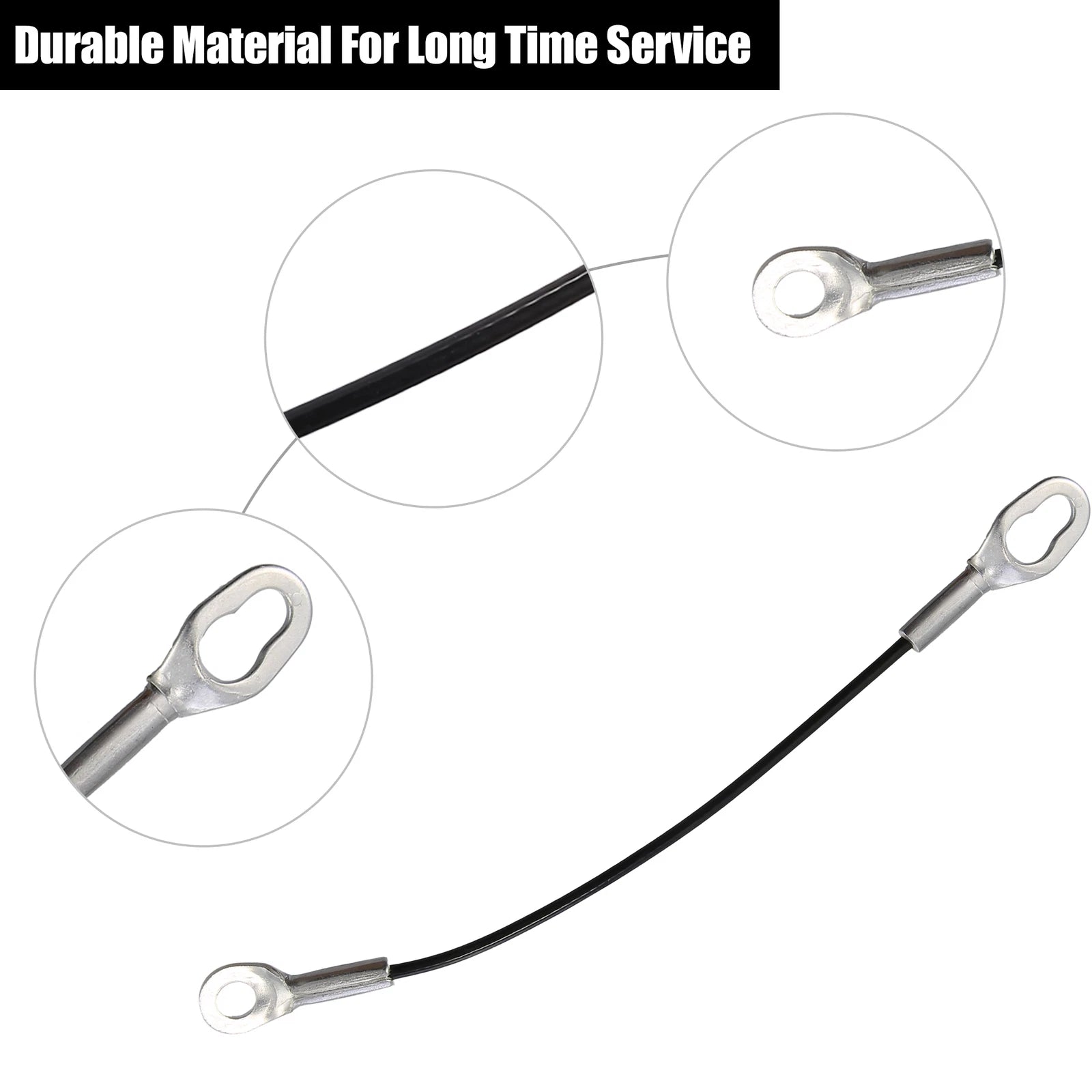 Set of 2 Rear Tailgate Cables for Toyota Hilux 